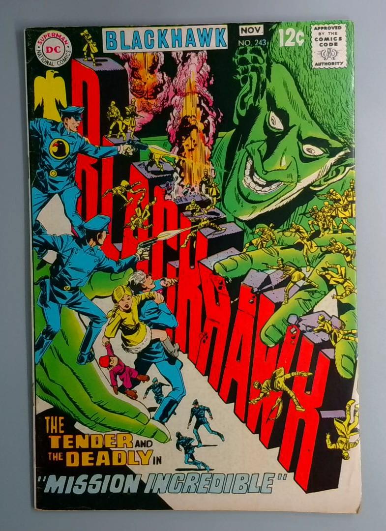 Blackhawk #243 VG+ 2nd Black Mask DC 1968 BW1