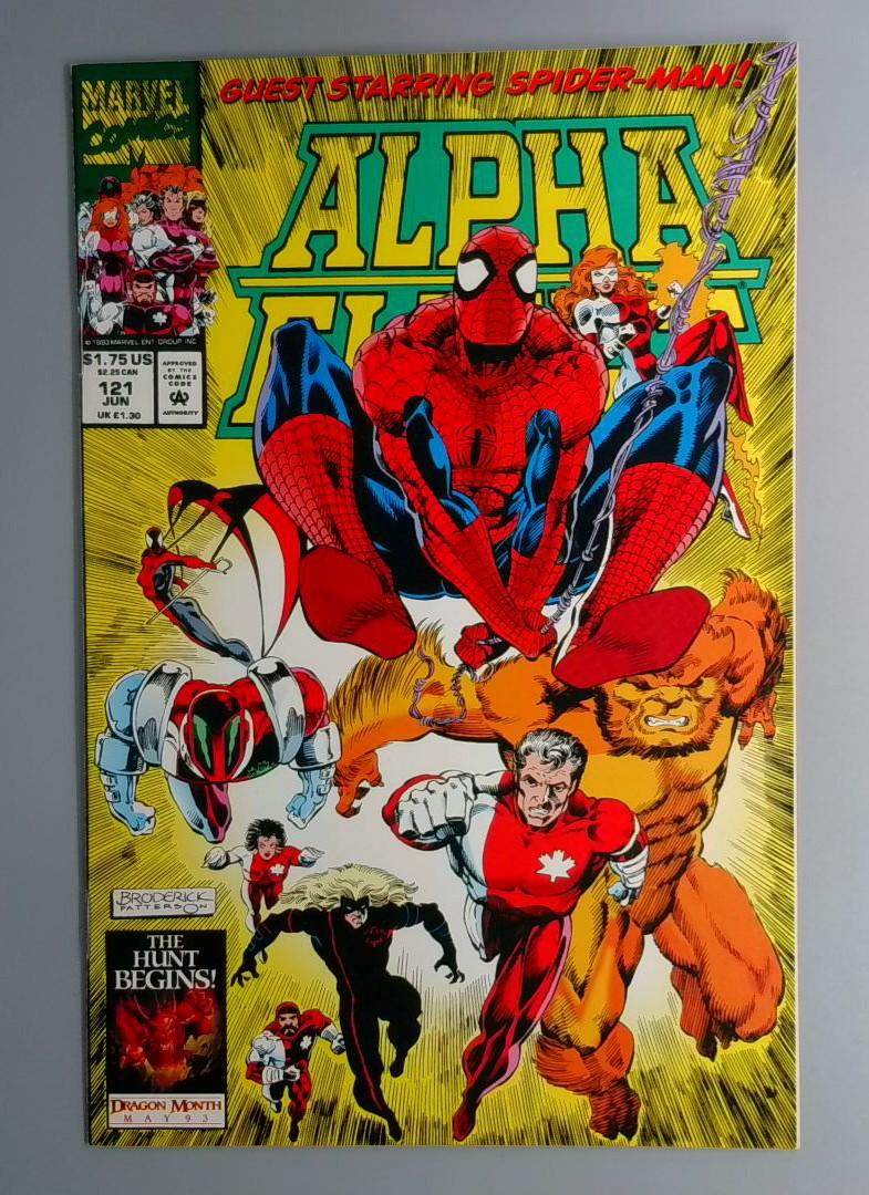 Alpha Flight #121 VF/NM Spider-Man Marvel 1993 JR1