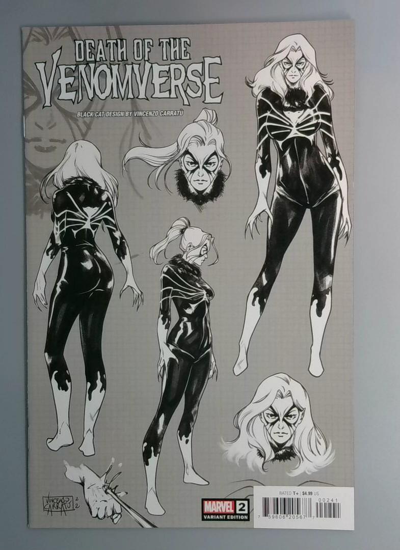 Death of the Venomverse #2 NM Carratu Design Variant 🔑 Marvel 2023 JR1