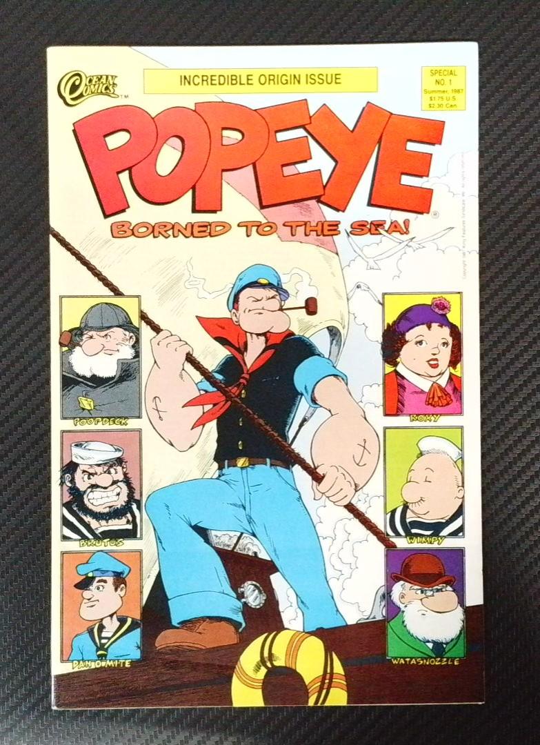 Popeye Borned to the Sea Special No. 1 FN/VF Ocean Comics 1981