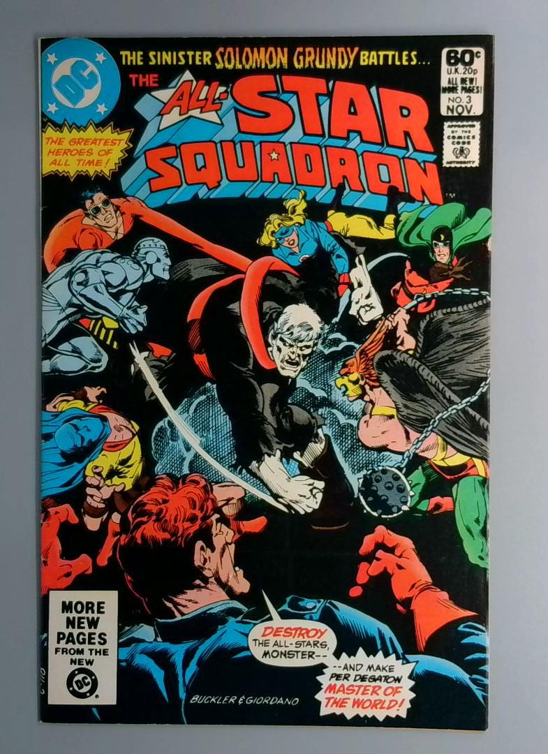 All-Star Squadron #3 VF- Solomon Grundy DC 1981 JR1