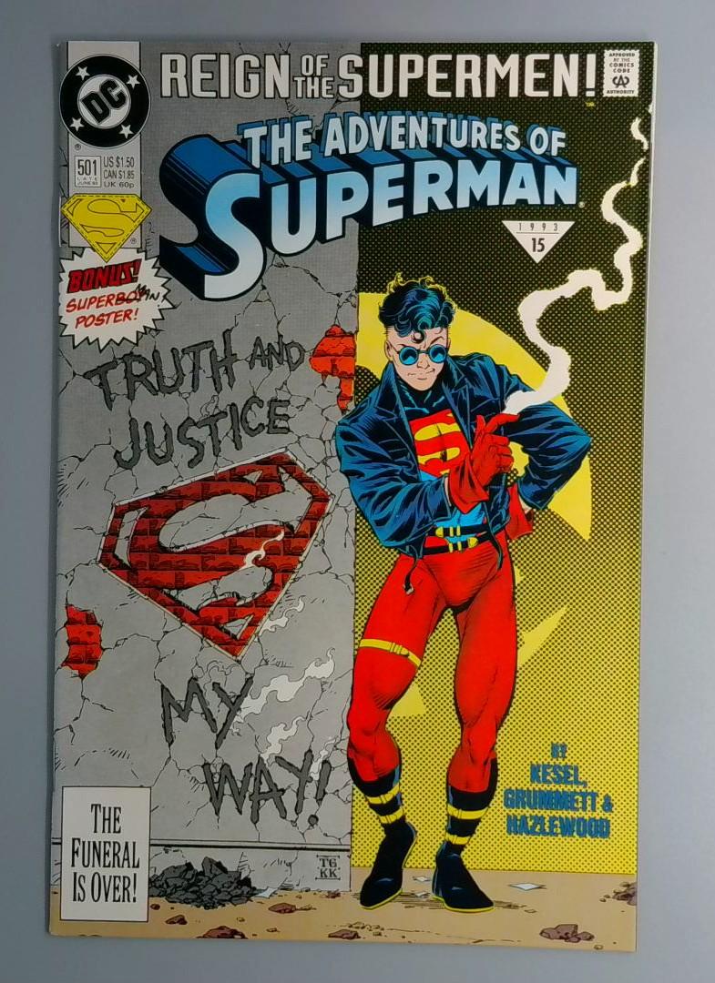 Adventures of Superman #501 NM 1st Superboy DC 1993 JR1