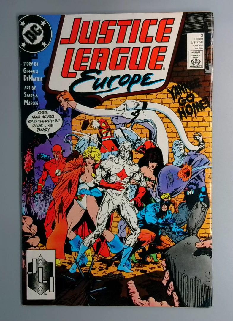 Justice League Europe #3 VF+ DC Comics 1989 JR1