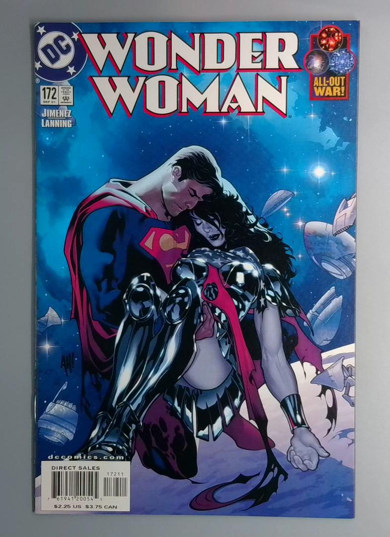 Wonder Woman #172 NM Superman, Adam Hughes DC 2001 JR1