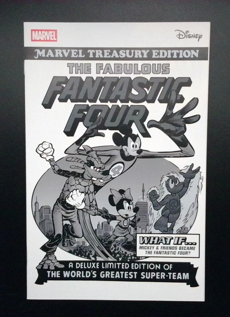Fantastic Four #2 NM What If? Homage Dsiney Black & White Cover Marvel 2025 MW1