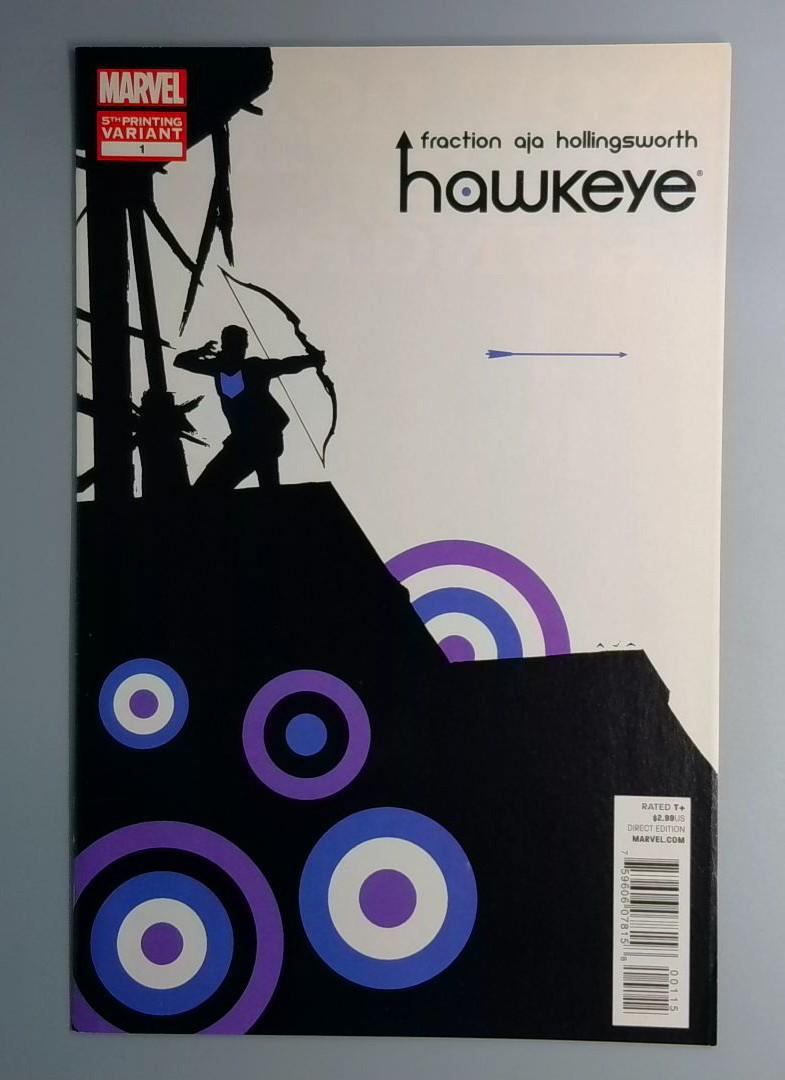 Hawkeye #1 VF/NM 5th Printing Marvel 2013 JR1