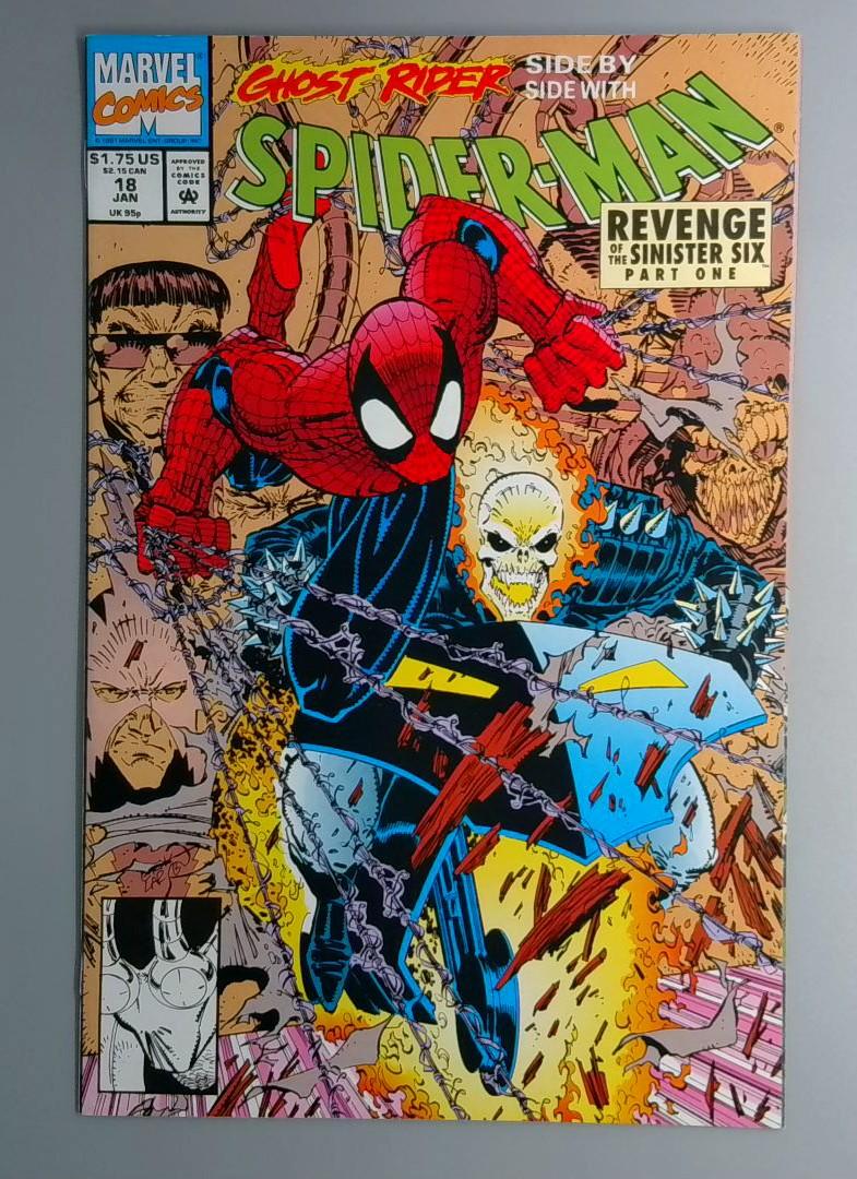 Spider-Man #18 NM Ghost Rider Marvel 1992 JR1