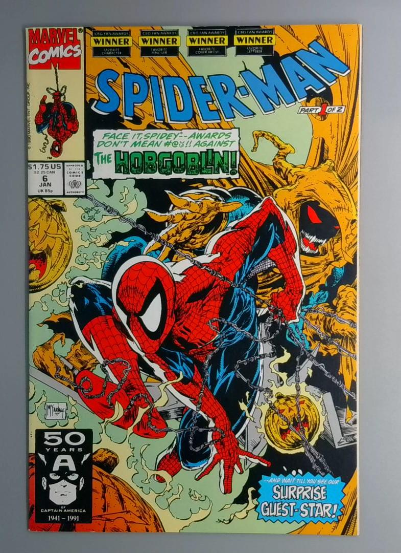 Spider-Man #6 Direct Edition Marvel 1991 JR1