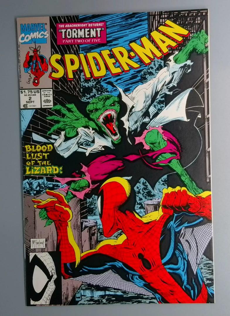 Spider-Man #2 NM McFarlane, Lizard Marvel 1990 JR1