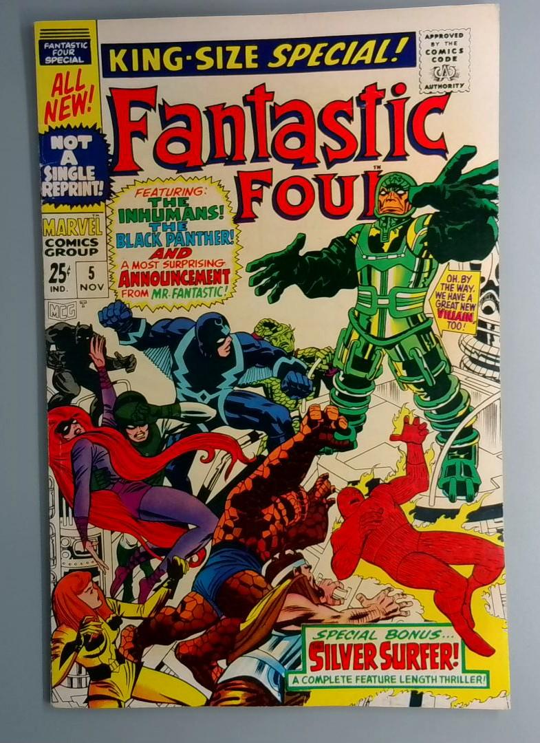 Fantastic Four Annual #5 VF/NM 1st Appearance of Psycho Man Marvel 1967 JR1
