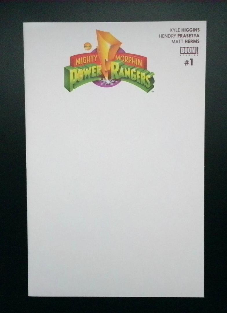 Mighty Morphin Power Rangers #1 Blank  Cover Boom Studios 2016