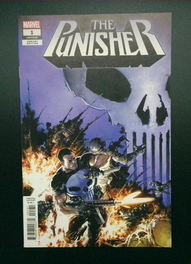 Punisher #1 NM Clayton Crain 1:25 Variant Marvel 2018