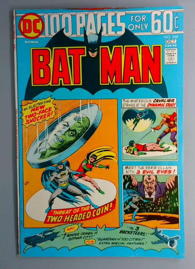 Batman #258 FN 1st Appearance of Arkham Asylam, DC 1974 JR1