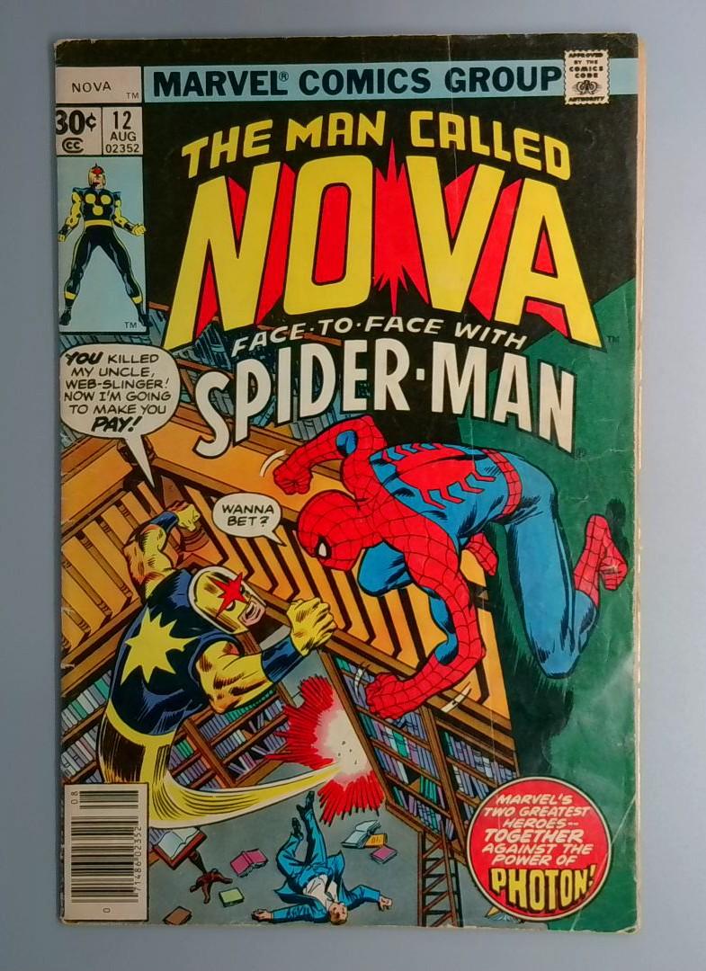 Nova #12 1st MEeting with Spider-Man Marvel 1977