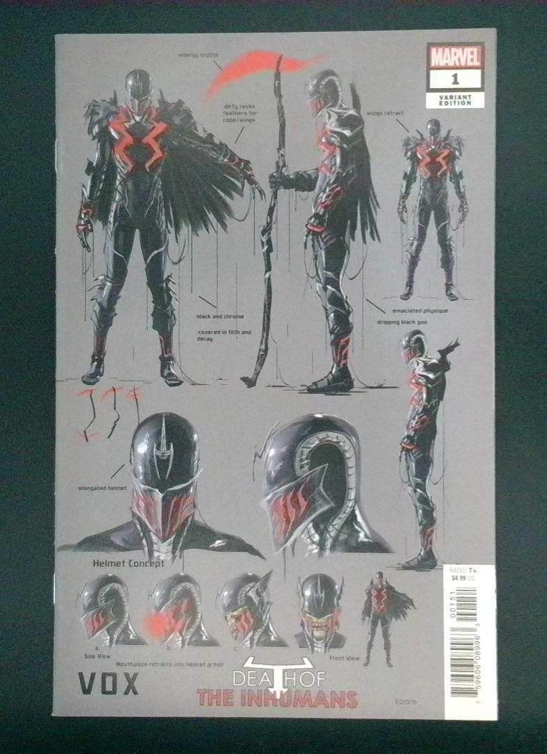 Death of the Inhumans #1 Design Cover Marvel 2018