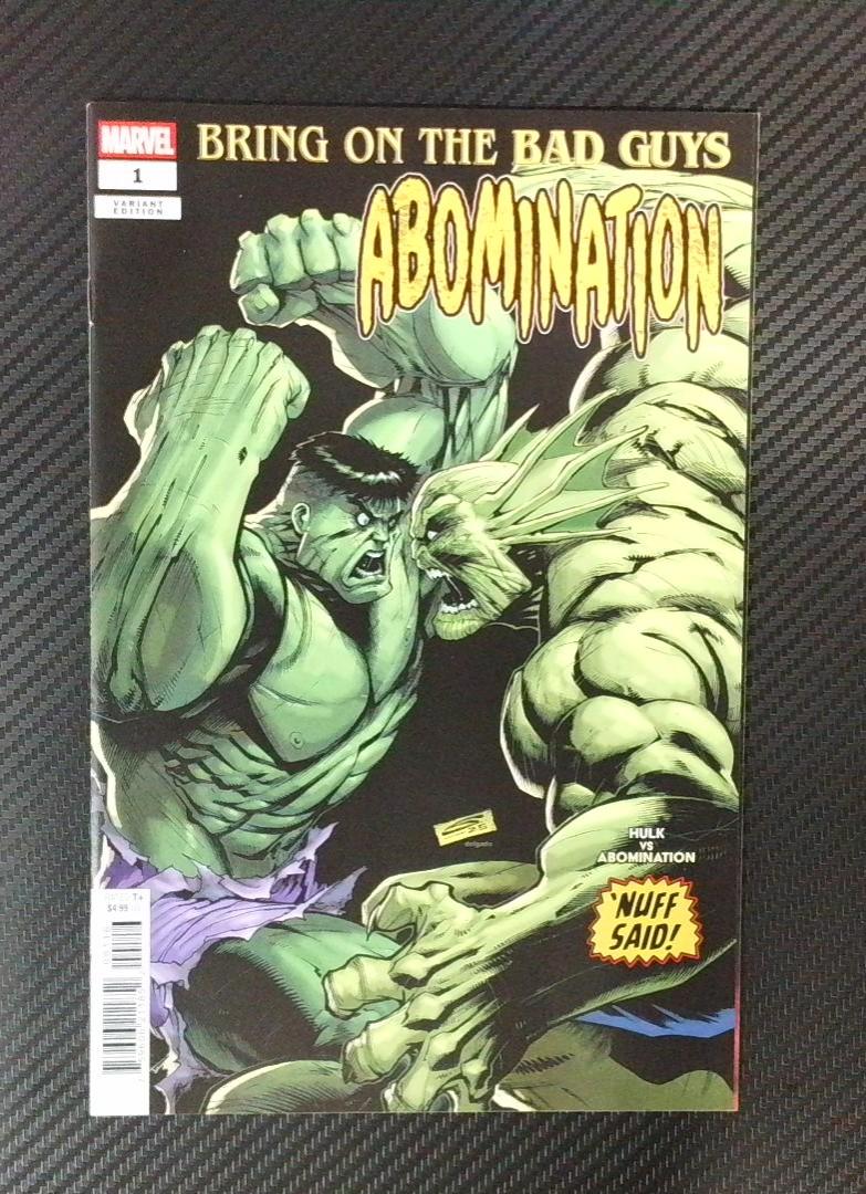 Bring on the Bad Guys: Abomination #1 NM- 1:25 Sandoval Variant Marvel 2025