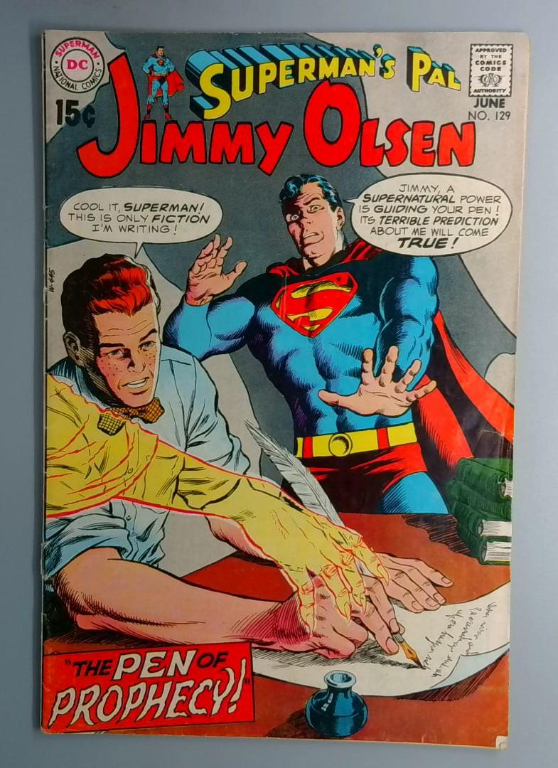 Superman's Pal Jimmy Olsen #129 Bottom Staple Detached DC June 1970