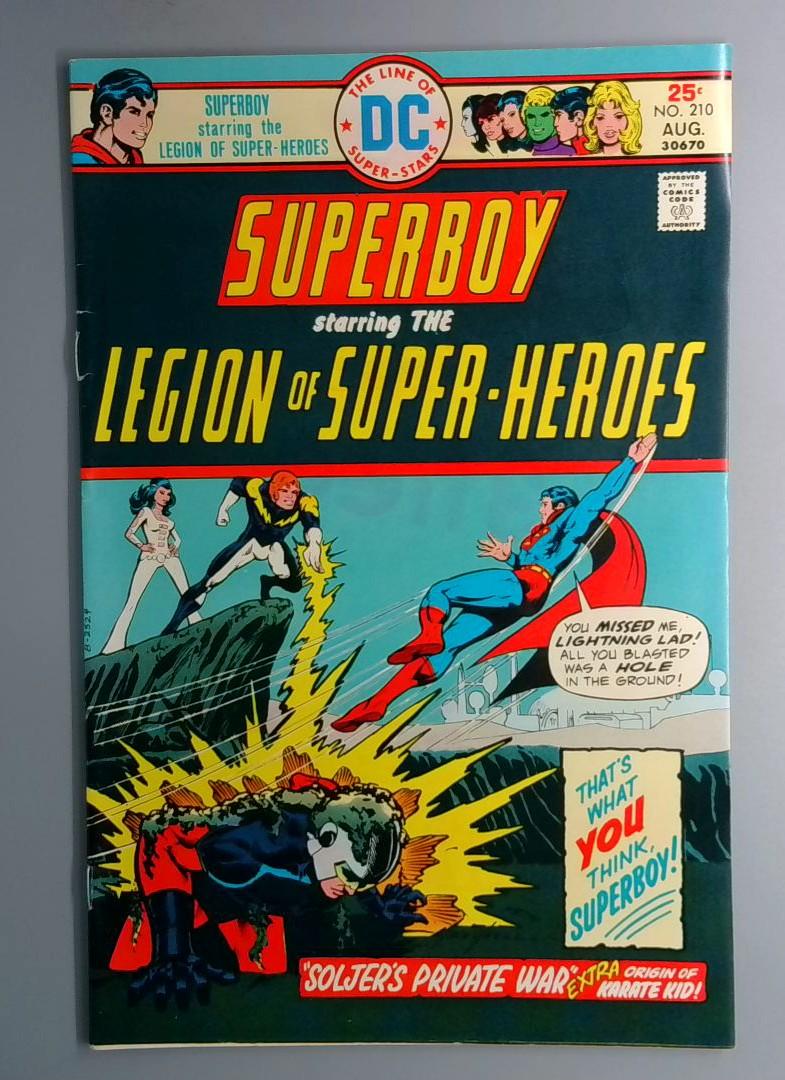 Superboy Legion of Super-Heroes #210 VF- DC 1975