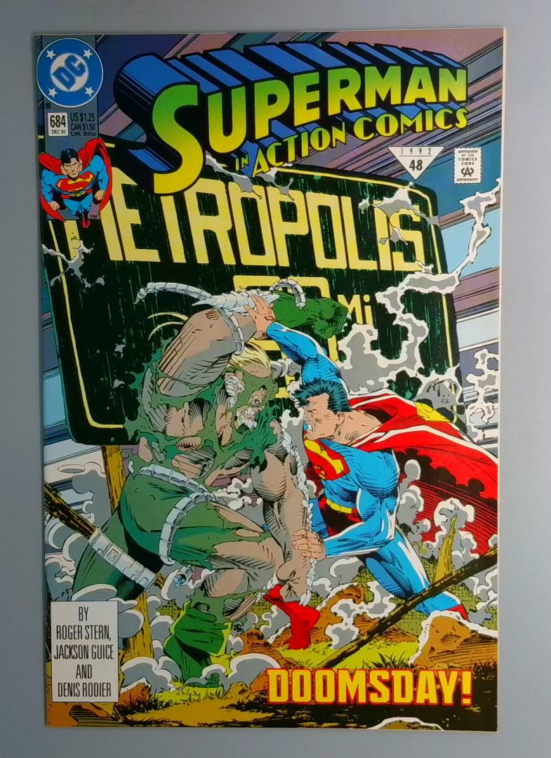 Action Comics #684 Doomsday Reaches Metropolis DC 1992