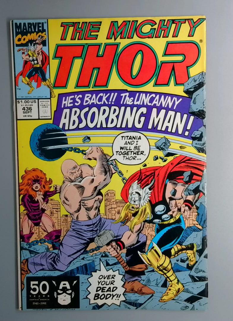 Thor #436 Absorbing Man Marvel 1991
