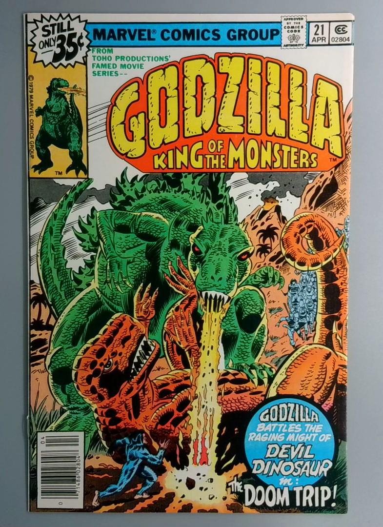 Godzilla #21 VF+ Devil Dinosaur Marvel 1979