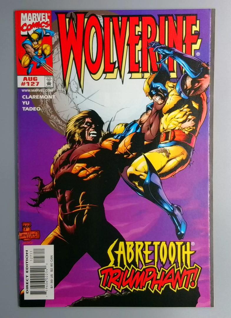 Wolverine #127 NM Wolverine vs Sabretooth Cover Marvel 1998