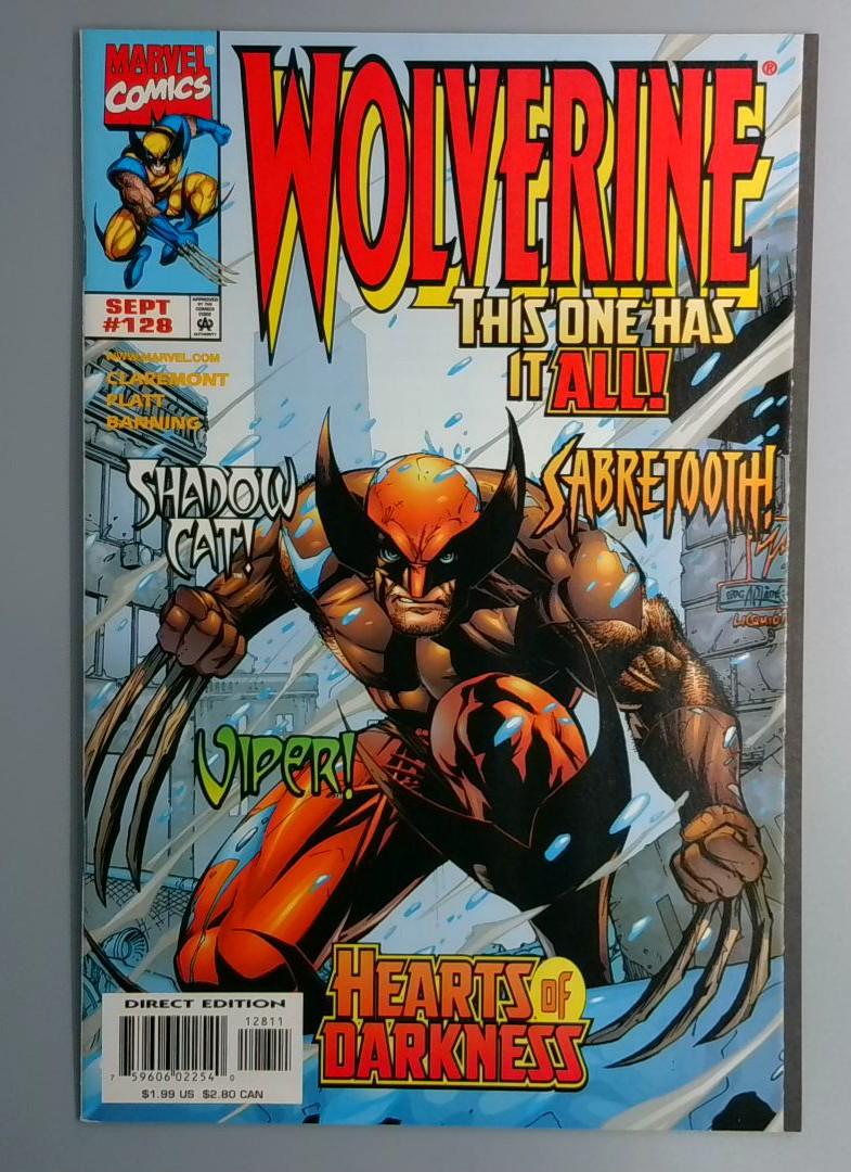 Wolverine #128 NM Sabretooth Marvel 1998