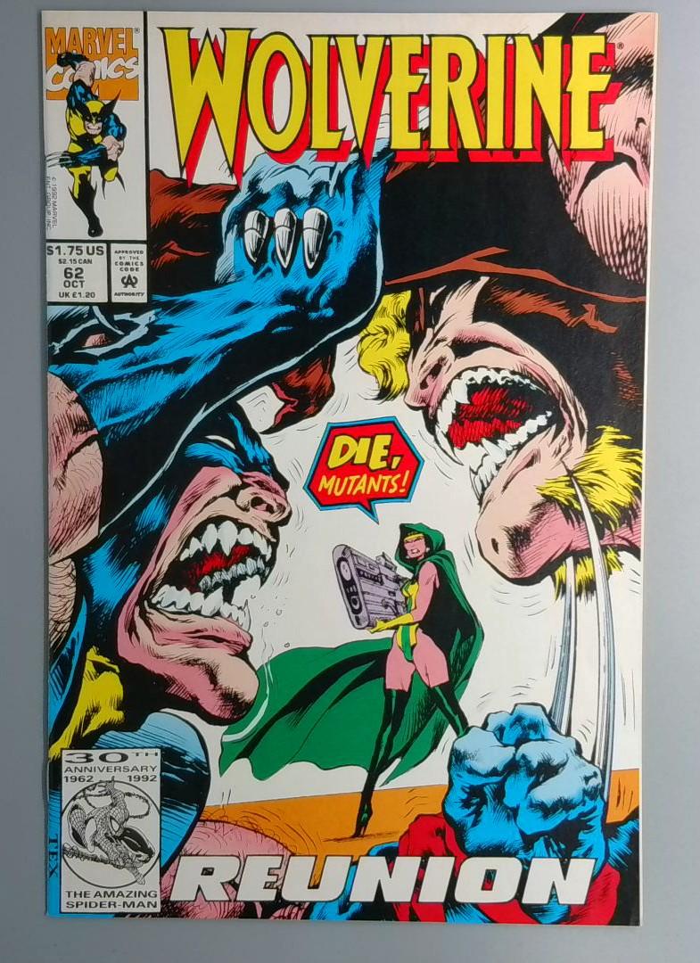 Wolverine #62 NM Sabretooth Marvel 1992