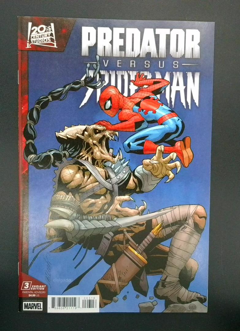 Predator versus Spider-Man #3 NM 1:25 SALVADOR LARROCA Variant Marvel MW1