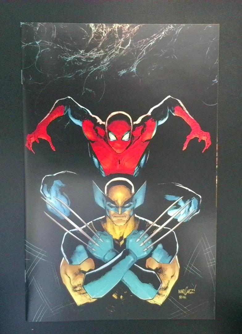 Spider-Man & Wolverine #1 NM- 1:25 2nd Print DAVID MARQUEZ Variant Marvel 2025