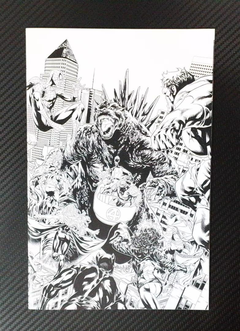 Godzilla Destroys the Marvel Universe #1 NM- 1:25 MARK BROOKS 2nd Print Marvel 