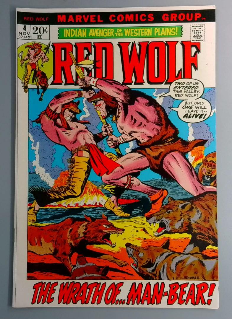 Red Wolf #4 VF Marvel Comics November 1972 BW1