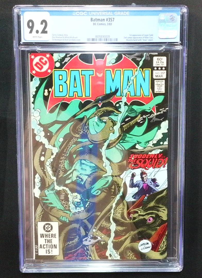 Batman #357 9.2 CGC 1st App Jason Todd, 2nd Cameo Killer Croc DC 1983