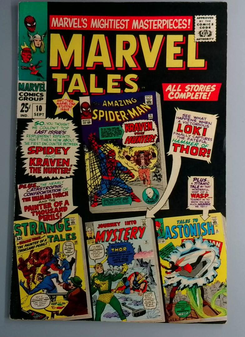 MARVEL TALES #10 VG+ Reprints Amazing Spider-Man 15 Marvel 1967 BW1