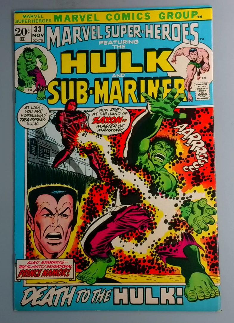 Marvel Super-Heroes #33 FN Reprints Tales to Astonish 78 Marvel 1972 BW1