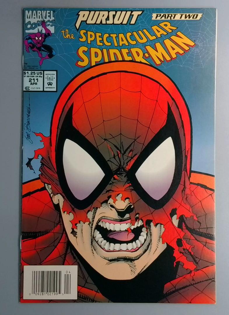 Spectacular Spider-Man #211 VF+ Newsstand Edition Marvel 1994