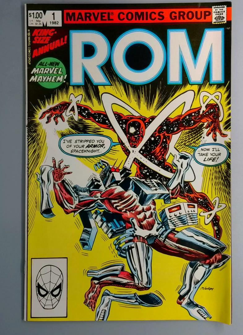 Rom Annual #1 VF It Came from Beyond the Stars! Direct Edition Marvel 1982