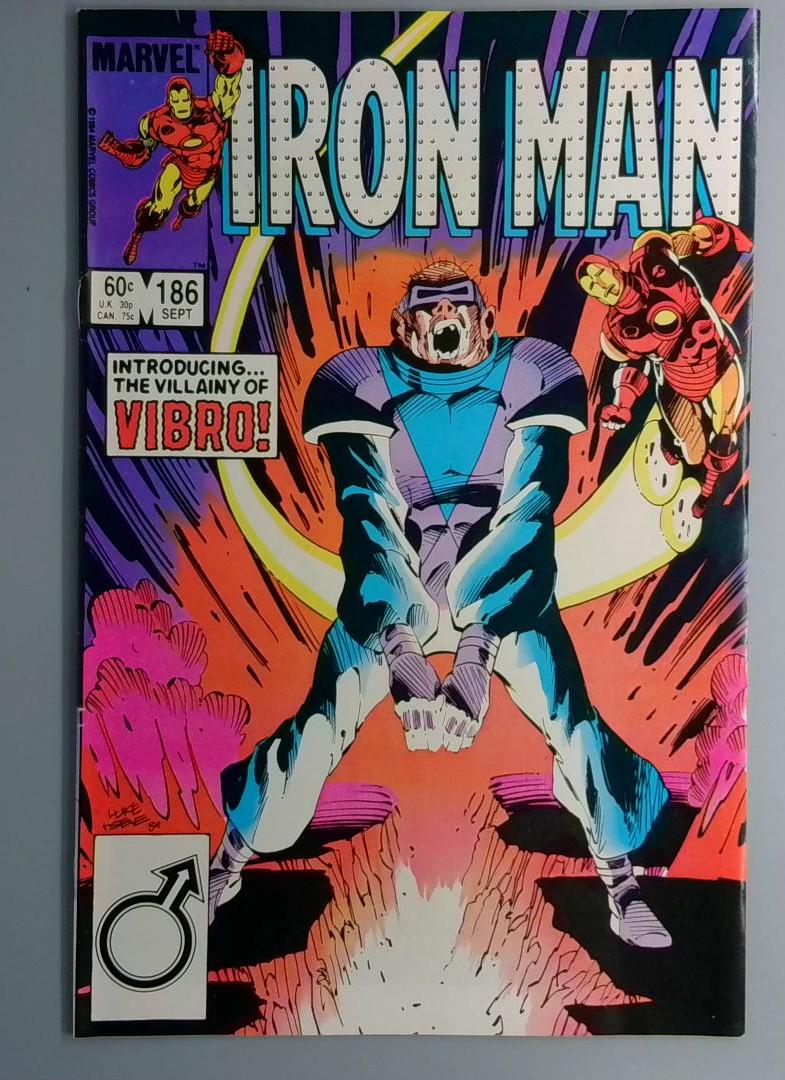 Iron Man #186 1st Appearance of Vibro Direct Edition Marvel 1984