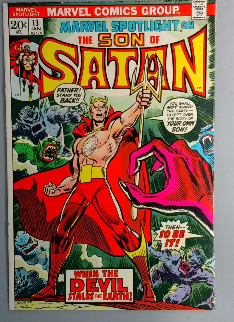 Marvel Spotlight #13 VF Origin of Damien Hellstrom Marvel 1974 JR1
