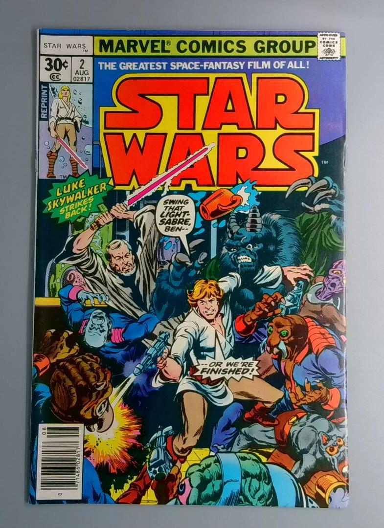 Star Wars #2, NM- Reprint Cvr, Marvel, 1977 SN1