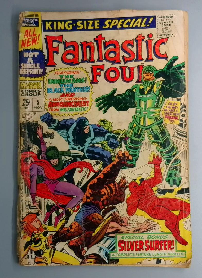 Fantastic Four Annual #5 1st Psycho Man INCOMPLETE Marvel 1967