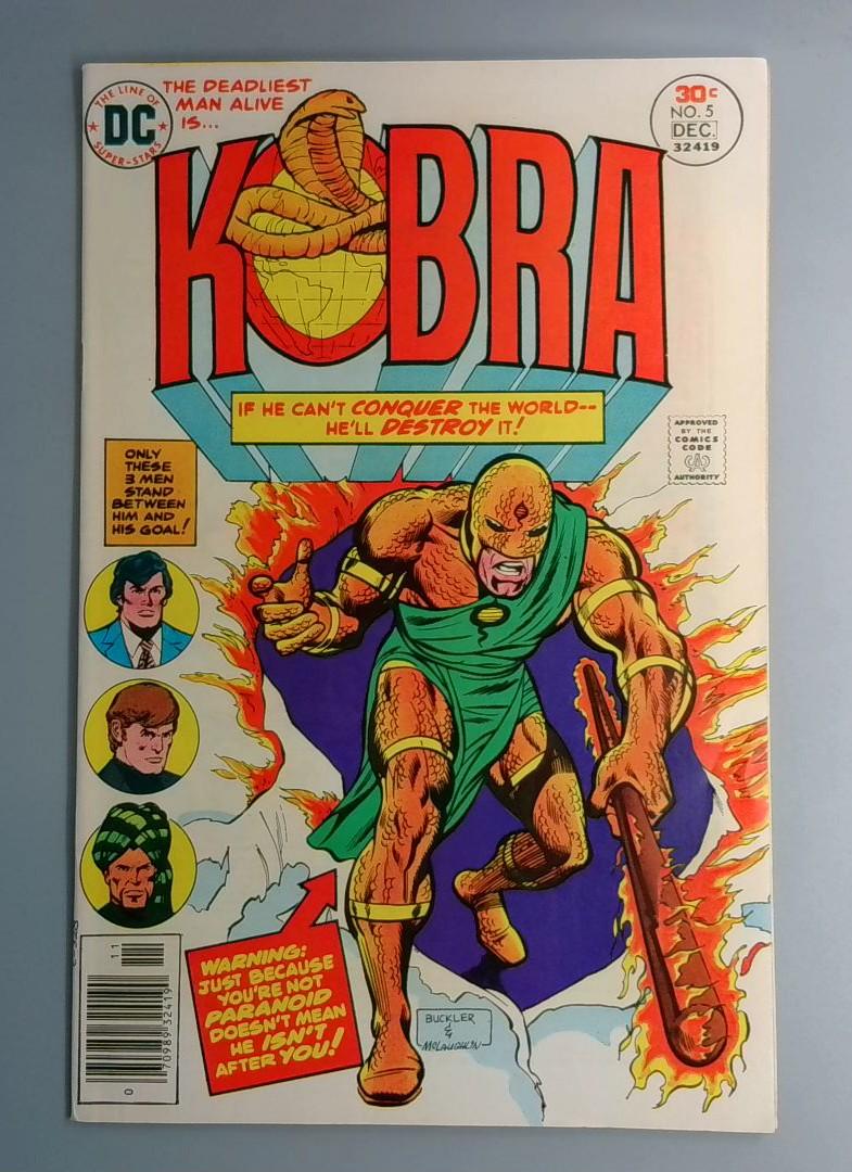 Kobra #5 NM DC 1976 SN1