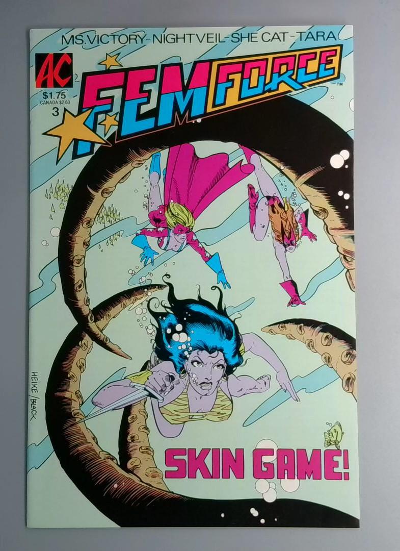 Femforce #3 NM AC Comics 1985 BW1