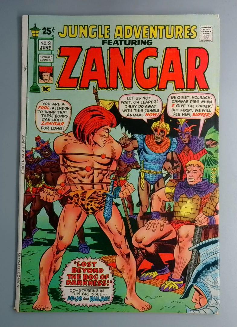 Jungle Adventures #3 VF Featuring Zangar Skywald Comics 1971 BW1