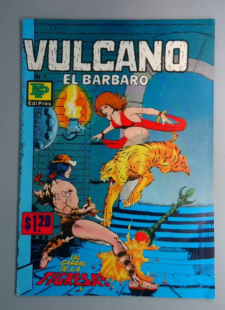 Vulcano el Barbaro #5 (Edipres, Mexico, 1971) - Spanish Conan the Barbarian BW1