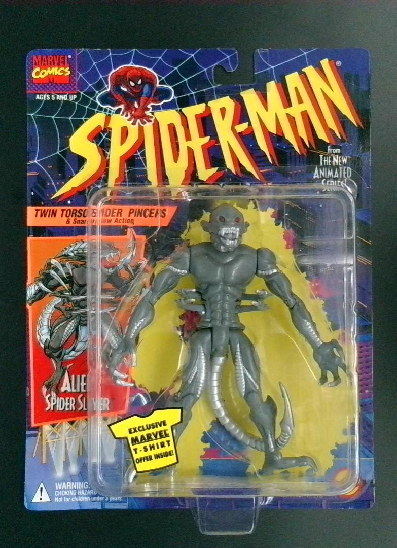 Alien Spider Slayer Spider-Man Animated Series Toy Biz 1994 BJt1