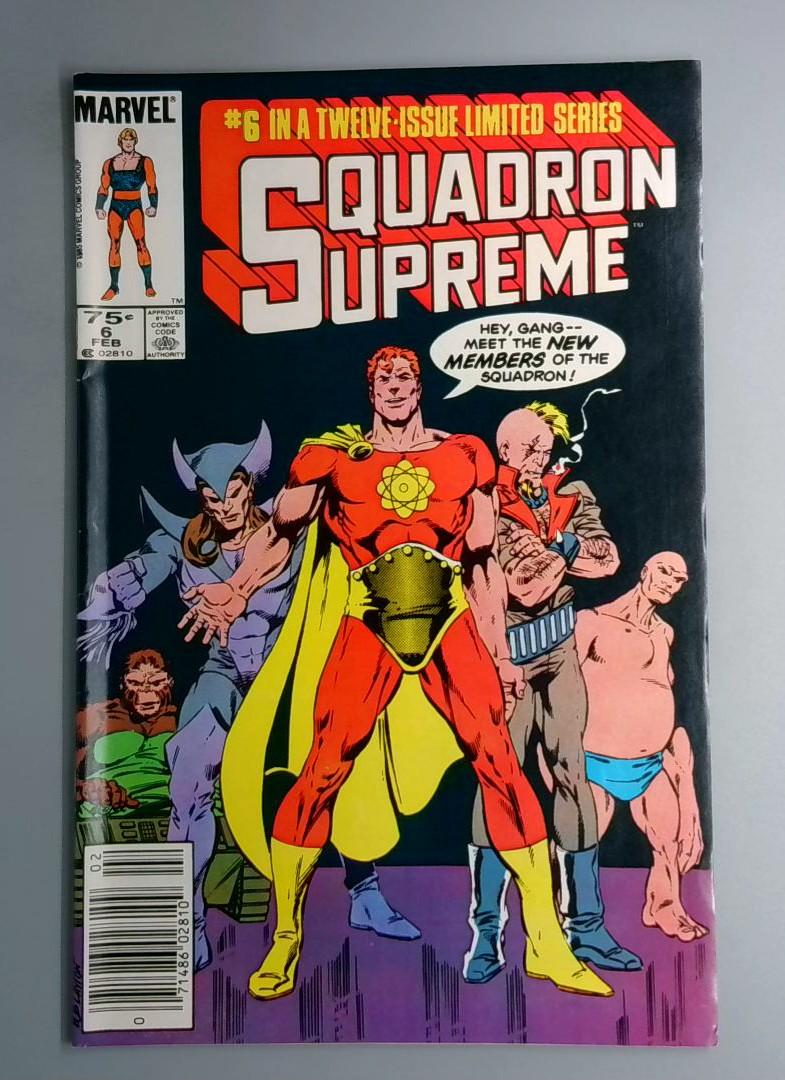 Squadron Supreme #6 VF- Newsstand Edition Marvel 1986