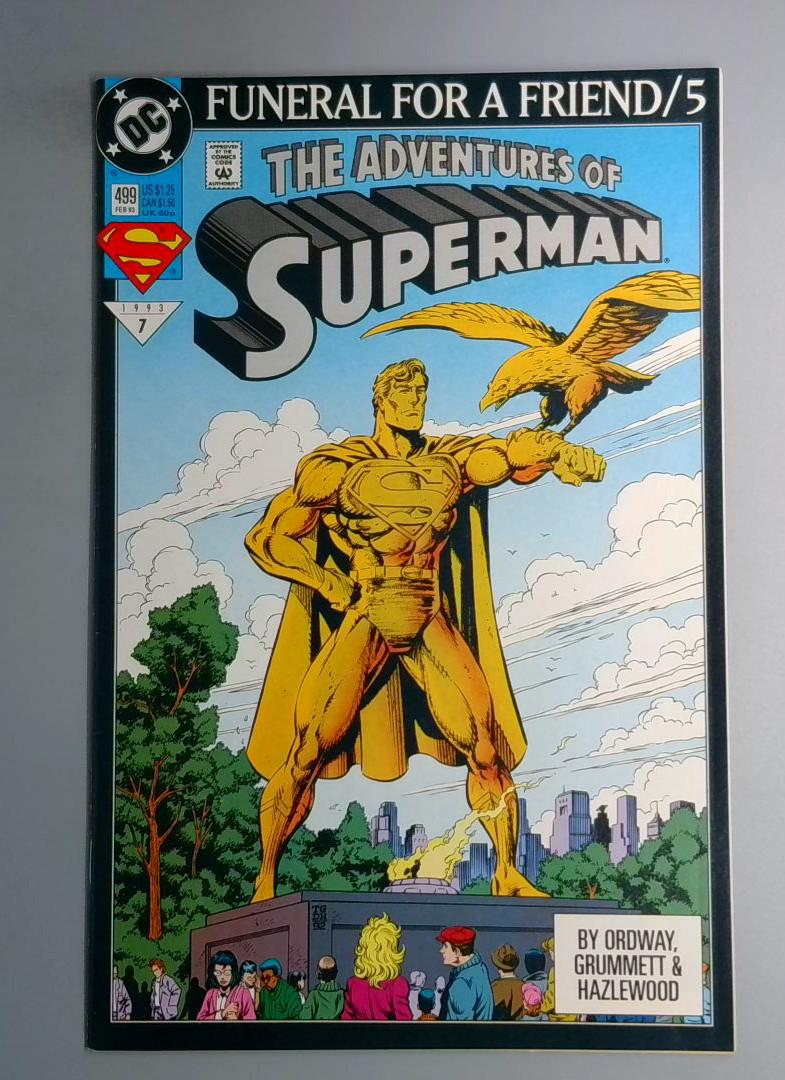 Adventures of Superman #499 VF+ DC Comics 1993 BW1