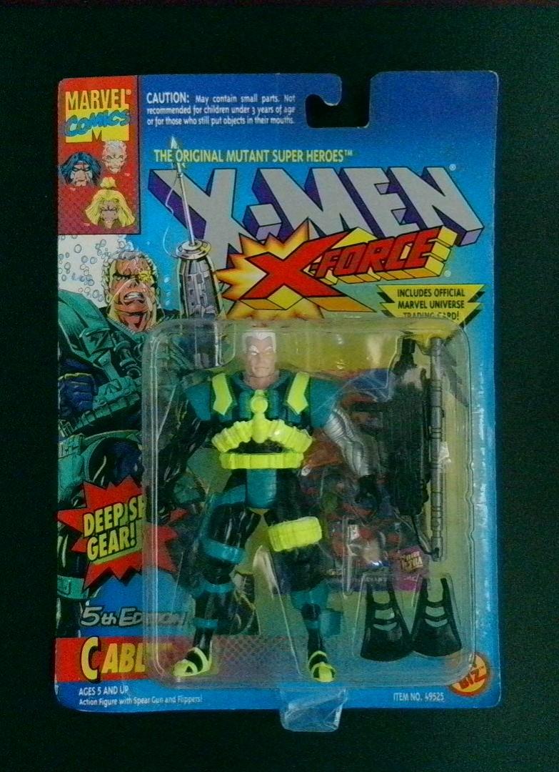 Cable Deep Sea Gear X-Men X-Force Toy Biz 1992 BJT1