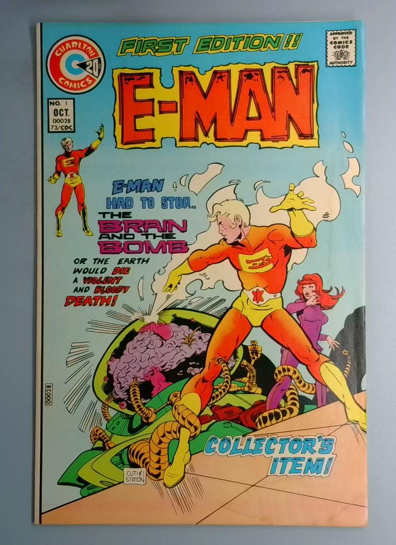E-Man #1 Charlton 1973 BW1